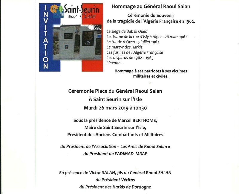 Hommage au général Raoul SALAN