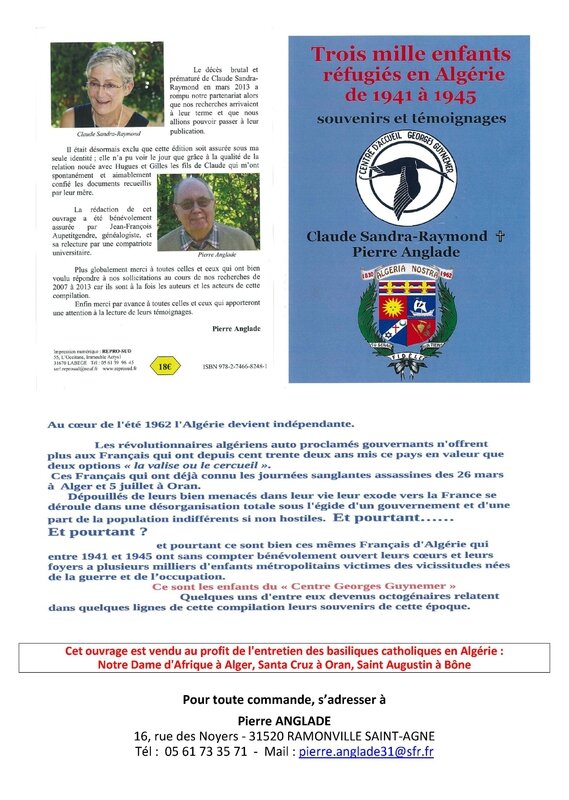 Trois mille enfants réfugiés en Algérie de 1941 à 1945