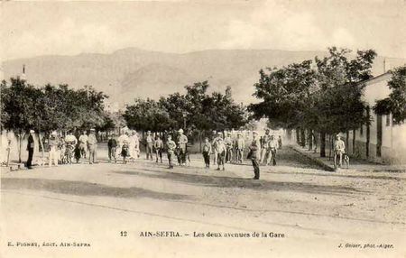 54Aïn-Séfra Les deux avenues de la gare