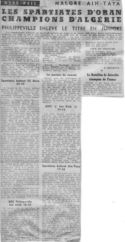 Championnat d'Algérie 2-3avril 1960