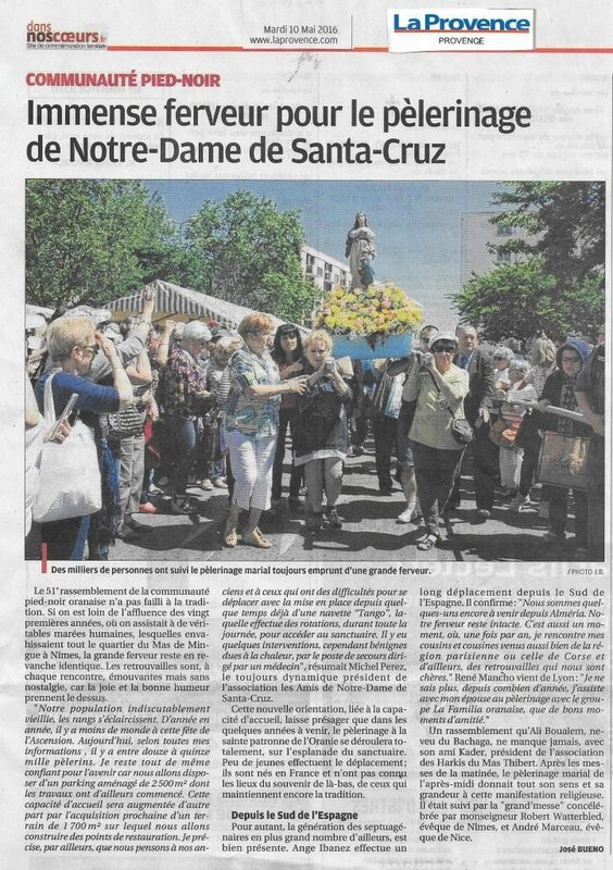 Santa Cruz- Pèlerinage Nîmes La Provence 2016 JB