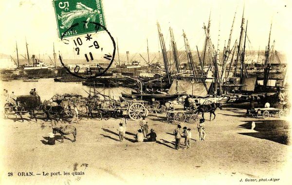 Oran- 114- travail sur les quais