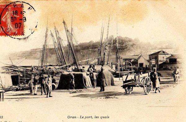 Oran- 122- travail sur les quais