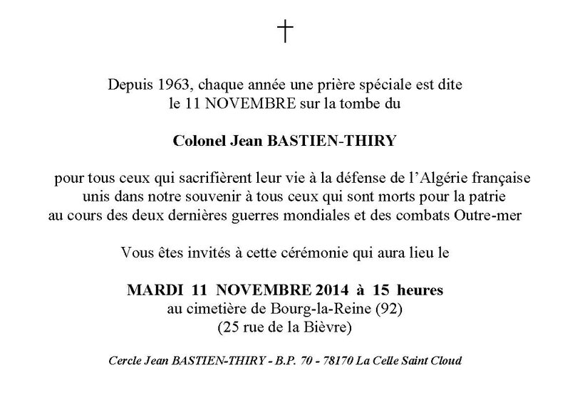 Colonel Jean BASTIEN-THIRY