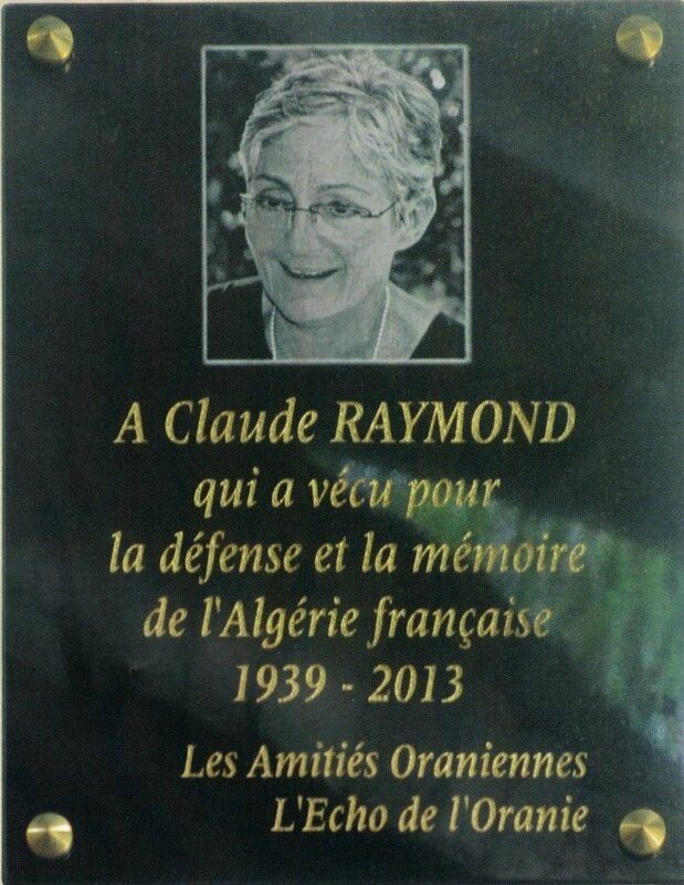 Plaque Santa-Cruz Sandra-Claude Raymond