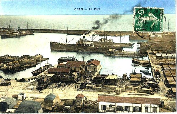 Oran- 142- travail sur les quais