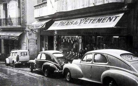 1954_Oran__Rue_Phillipe_sous_la_neige__1954__J