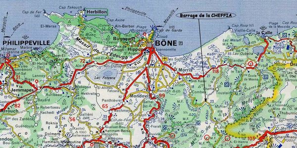 Michelin 62 barrage de la Cheffia red