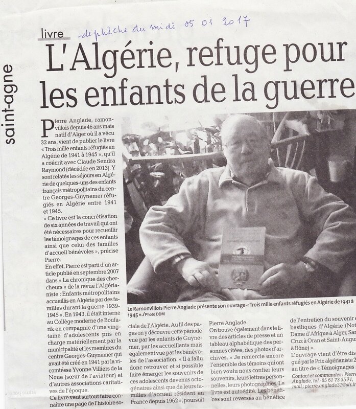 Piere Anglade-Dépêche du Midi 05 01 2017