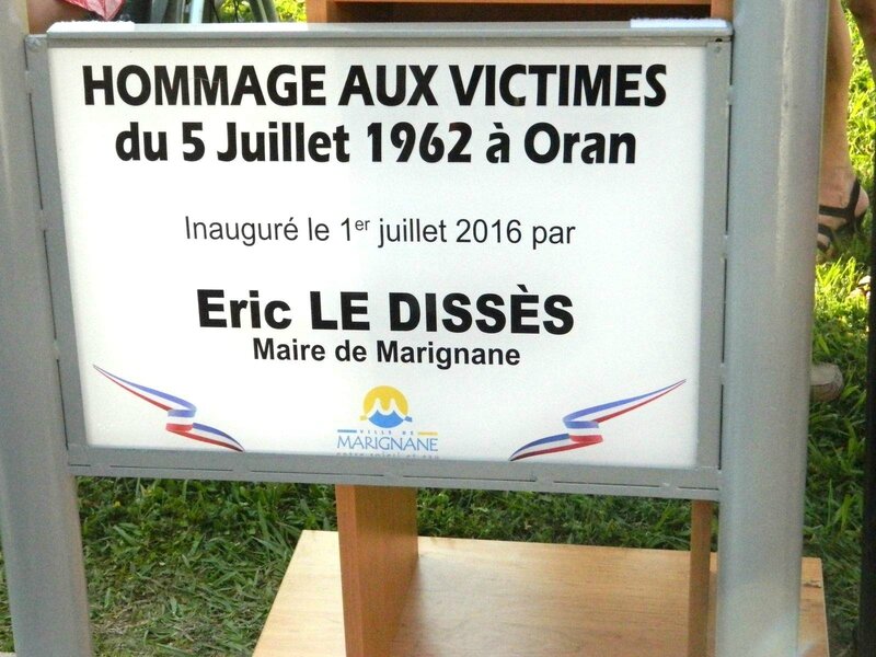 MARIGNANE INAUGURATION D UN ROND POINT 5 juillet