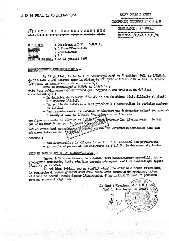 EMG ALN Oujda 5juillet 62