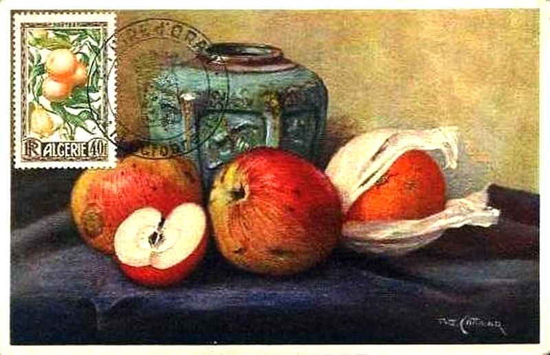 Timbre émis à la foire d' Oran en octobre 1952