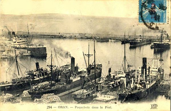 Oran- 155- travail sur les quais