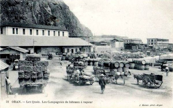 Oran- 124- travail sur les quais